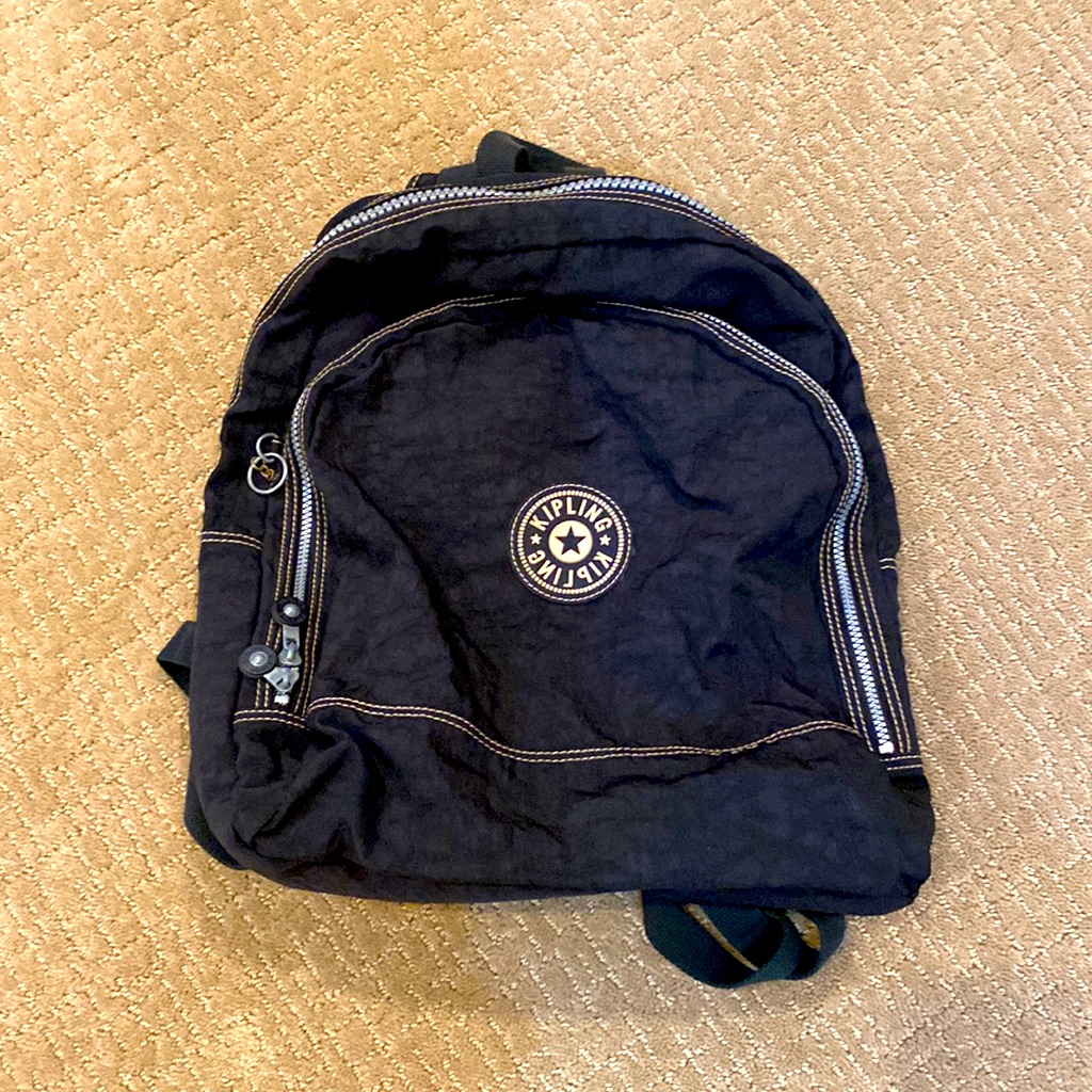 Kipling Black Large Backpack